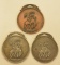 (3) International Harvester Rodeo Cowboy Fobs