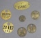 Lot of Brass IH Tool Check Tags- Various