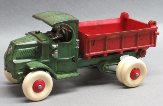 1928 Hubley Cast Iron Mack Dump Truck
