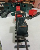 1929-32 Buddy L Industrial Train w/ Roundhouse +