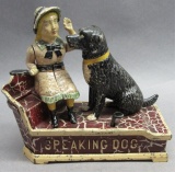 1885 Shepherd Hardware Speaking Dog Mech Bank