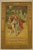 SST Grape-Nuts Lithograph Advertising Sign