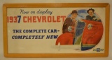 Framed 1937 Chevrolet Showroom Advertising Poster