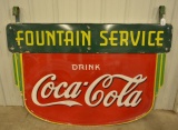 DSP Coca-Cola Fountain Service Hanging Sign