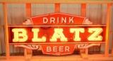 Vintage Porcelain Blatz Beer Neon Advertising Sign