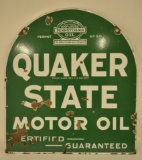 DSP Quaker State Motor Oil Tombstone Sign