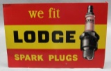 Lodge Spark Plugs Flange Sign- Great Graphics