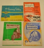 (4) 1950's Harley-Davidson Accessories Catalogs