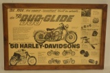 1958 Harley-Davidson Duo-Glide Dealer Poster