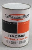 Harley Davidson Racing Motorcycle Oil Can qt-metal