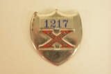 Vintage Excelsior Motorcycle Employee Badge