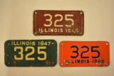 1946-1948 Illinois Motorcycle License Plates