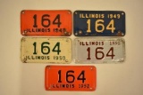 1948-1952 Illinois Motorcycle License Plates