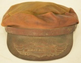 Vintage Sur Tan Harley Davidson Leather Hat