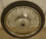 Vintage Harley Davidson Rim With Tire