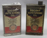 Early Socony Auto spring Oil Quart can