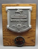 Mobilgas Dealer Recognition Plaque w/ Tail light