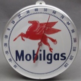 Mobilgas Thermometer- Modern, Plastic face