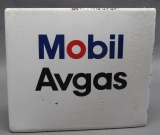Mobil Avgas Aviation Gas PPP Pump Plate Sign