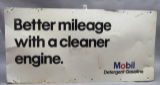Mobil Better Mileage  Painted Metal Sign