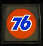 Light Up Union 76 Sign- Square w/Can