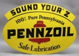 Pennzoil Sound your Z Die Cut sign