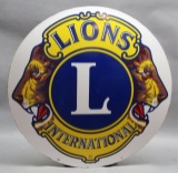 Lions International Club DSP Porcelain Sign