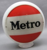 Metro Gas Globe Milkglass Narrow Body  single lens