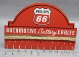 Phillips 66 Battery Cable Display Sign w/hooks