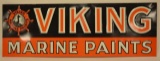 SST Viking Marine Paints Embossed Advertising Sign