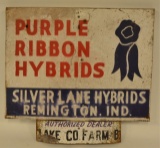 DST Purple Ribbon Hybrids Advertising Sign