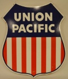 Union Pacific Shield Masonite Sign