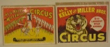 Pair Of Al G. Kelly And Miller Bros Circus Posters