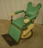 Vintage Theo A Kochs Hydraulic Barber Chair