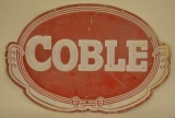 SST Coble Ice Cream Embossed Advertising Sign