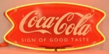 Coca-Cola Fishtail Neon Advertising Sign