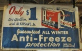 Quaker Alkosave Jr Gas Station Advertising Banner