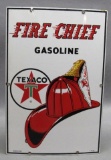 Texaco Fire Chief Gasoline  PPP Pump Plate