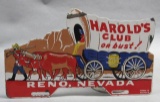 Harold's Club or Bust License Plate Topper- Reno