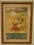 1906 Osborne Machines Framed Advertising Calendar