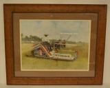 Antique McCormick Thresher Advertising Print