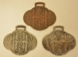 (3) Early International Harvester Watch Fobs