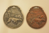 (2) International Harvester Hunt Scene Watch Fobs