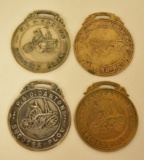 (4) P & O Canton Success Plow Watch Fobs