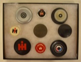 Lot Of 9 International Harvester Buttons & Caps