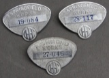 Lot of 3 IHC Springfield Works Badges Bar Pin Back