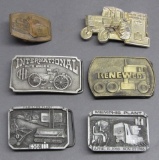 Lot of IH Related Belt Buckles- Pewter +