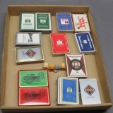 Lot of IH Advertising Playing Cards and Thimbles