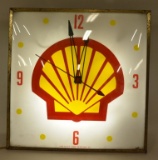 Pam Shell Lighted Advertising Clock