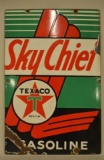 Texaco Sky Chief Porcelain Pump Plate